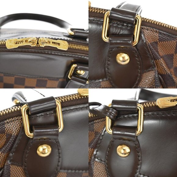 LOUIS VUITTON Verona PM Shoulder Bag Damie Ebene Leather Brown - Picture 6 of 15